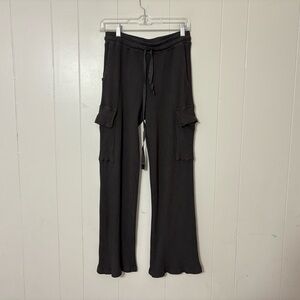 Stateside Luxe Thermal Drawstring Cargo Pants  Gray XS